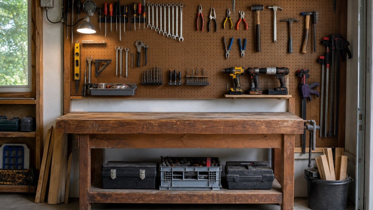 Garage Pegboard Layout Ideas That Keep Tools Easy to Reach