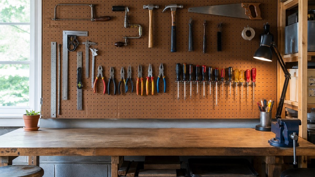 Begin with the bench, not the board in a practical garage setup