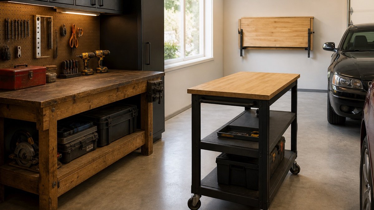 Garage Workbench Buying Guide: Choose the Right Size, Top, and Base