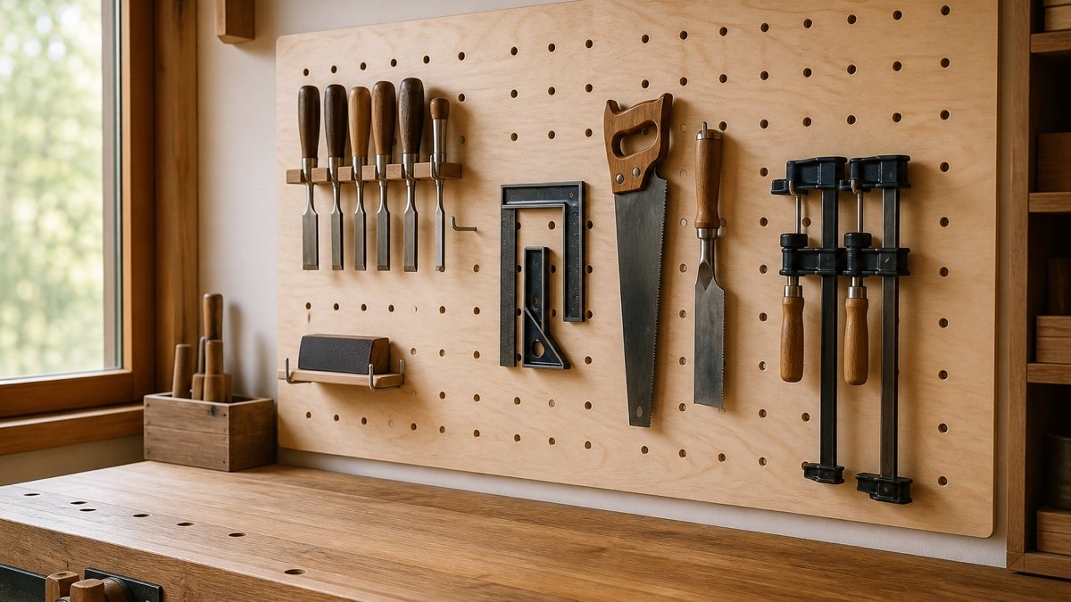 Wood is easier to customize in a practical garage setup