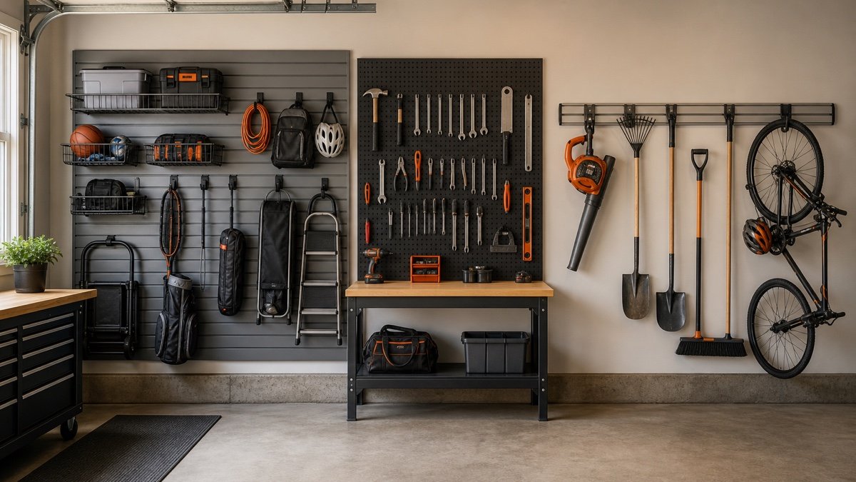 Slatwall vs Pegboard vs Track System for Garage Storage
