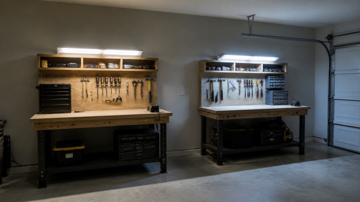 4000K vs 5000K garage lighting: choose by comfort and task