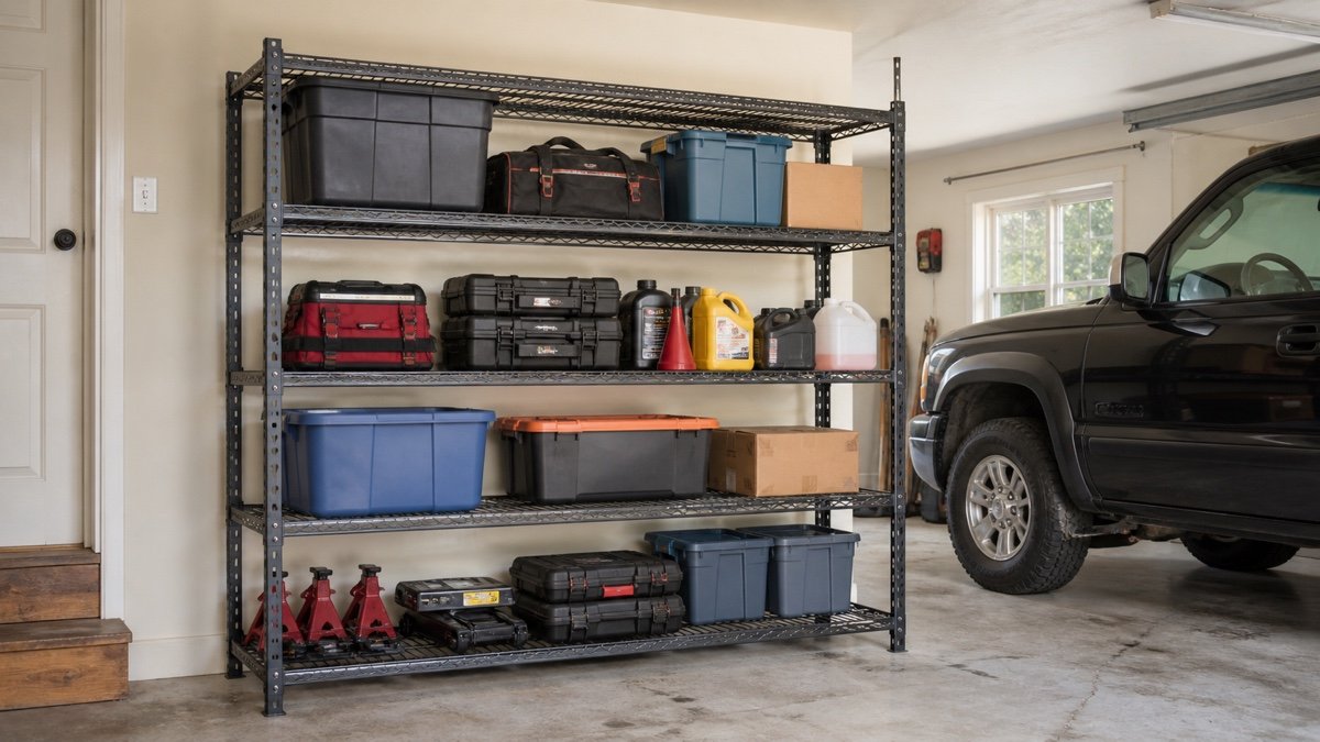 Best heavy duty garage shelving: four racks worth measuring for