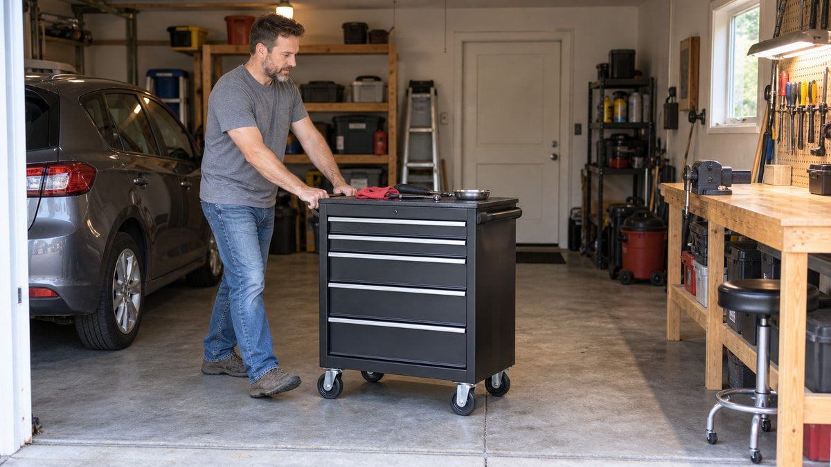 Best rolling tool cart for small garage: five useful setups