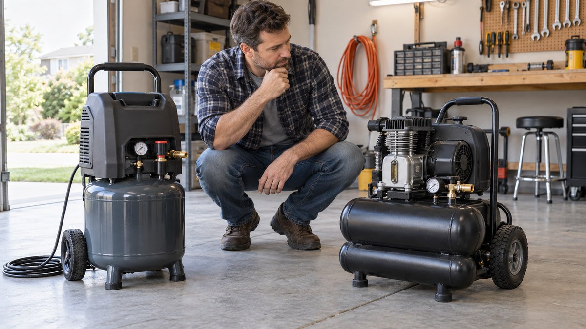 Oil free vs oil lubricated air compressor for garage use