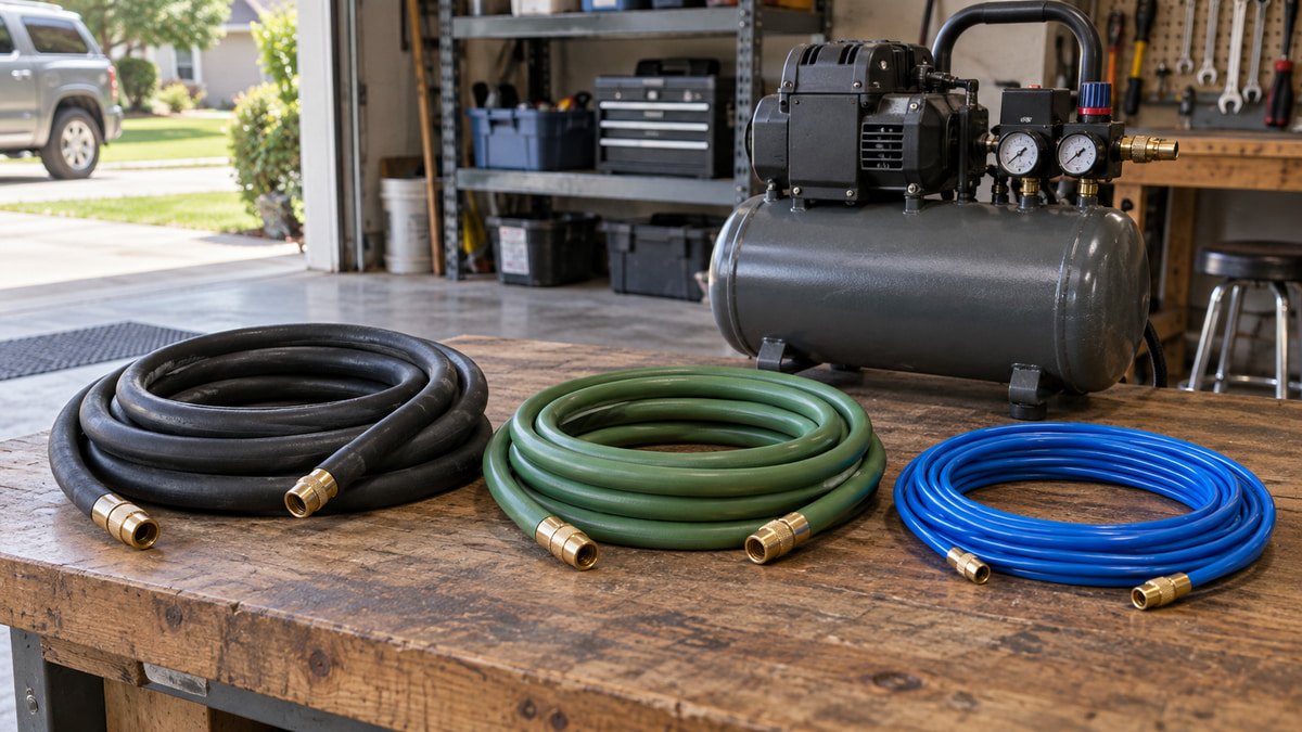 Rubber vs Hybrid vs Polyurethane Air Hose: Which Fits?