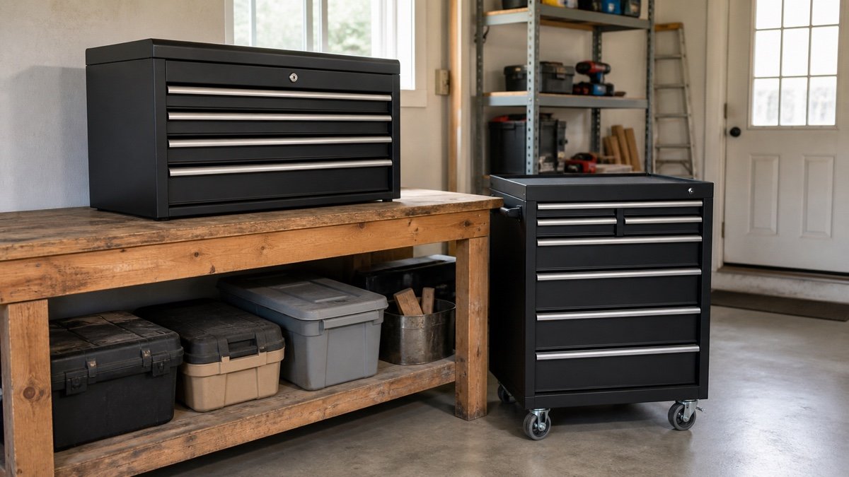 Tool Chest vs Tool Cabinet: Choose by Access, Weight, and Space